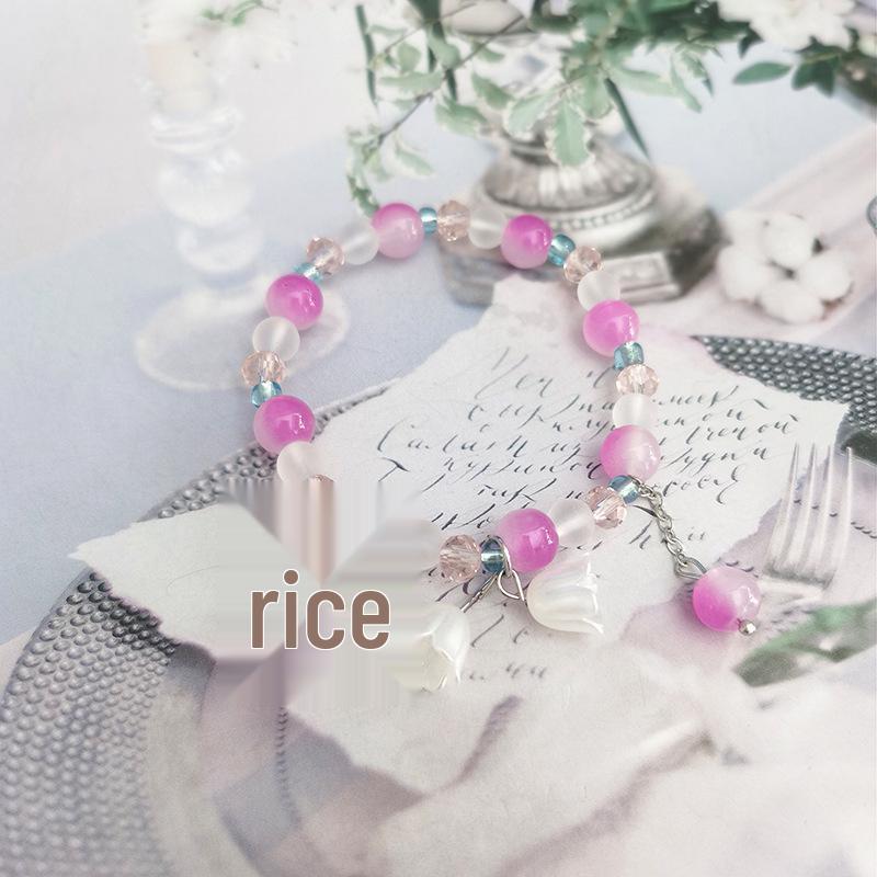 Браслет в китайском стиле с цветочным узором и бабочками - Элегантный сказочный дизайн, Идеальный подарок на день рождения для девушки