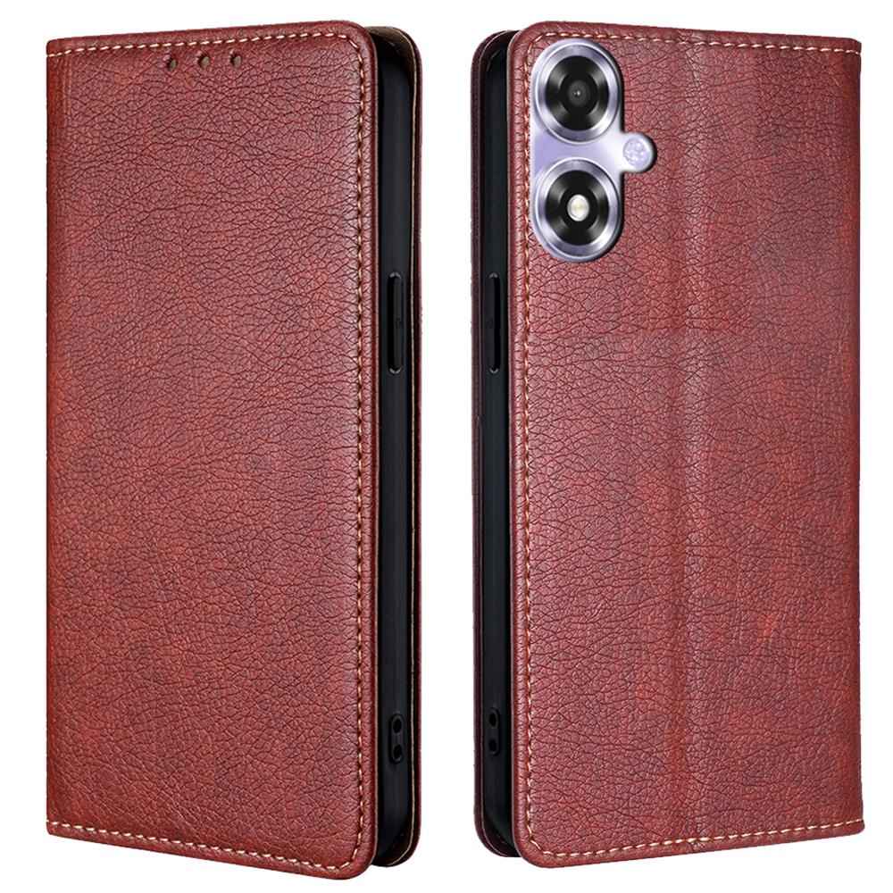 For Oppo A2m 5G/A2x 5G Case Wallet Card Slots Anti-scratch PU Leather Magnetic Cell Phone Cover
