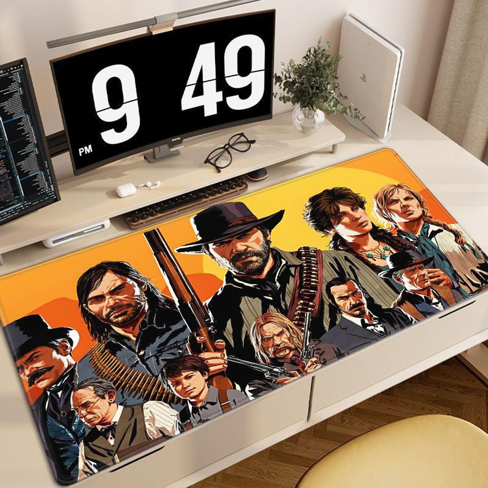 DeadR-Redemption Mouse Pad Cute HD Desk Pad Extended Gaming Keyboard Mats Large 90x40cm XXL Gamer Mousepad