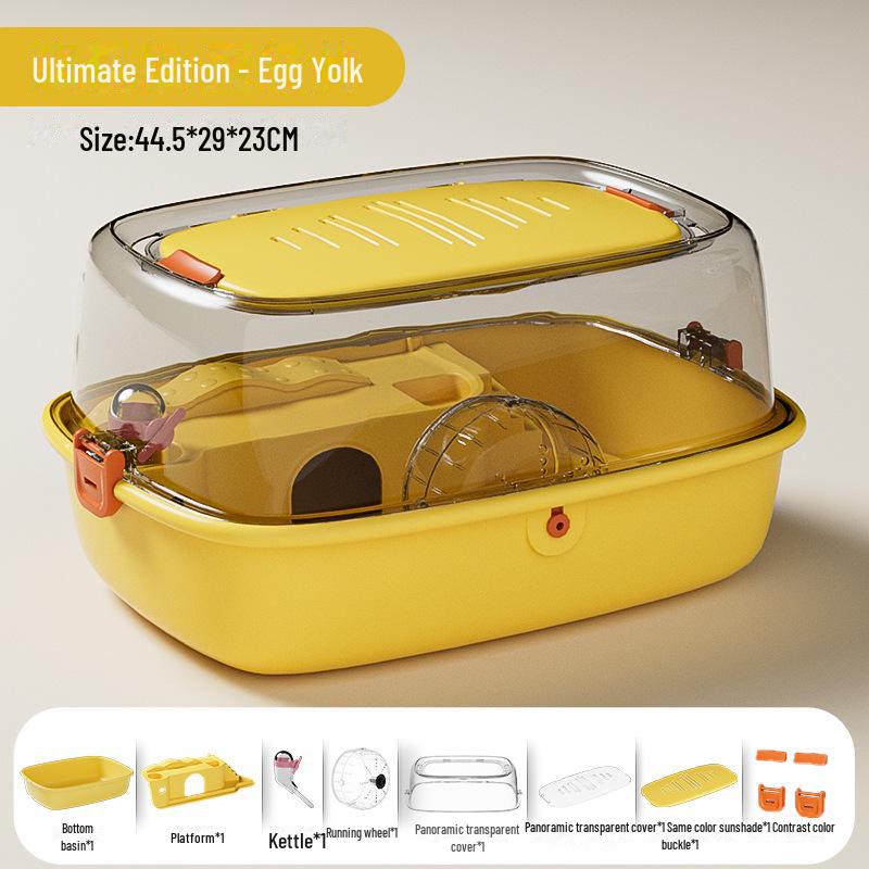 Акриловый замок-клетка для хомяков с прозрачным окном - для помещений, полный комплект