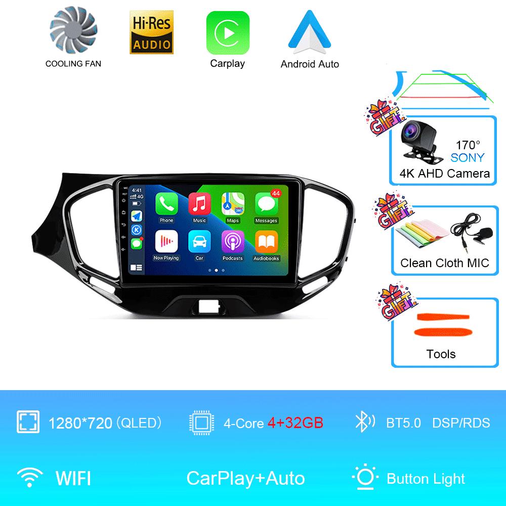 Автомобильное радио Android 14 Carplay Wifi 4G для LADA Vesta Cross Sport 2015 - 2020 Мультимедийный видеоплеер Навигация GPS Стерео Авто