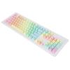 104 шт. пользовательских колпачков клавиш, полупрозрачных, невыцветающих, градиентных цветов, эргономичный дизайн, матовые колпачки клавиш для клавиатуры