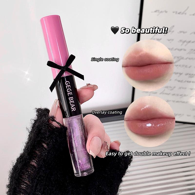 GEGE BEAR Multi-effect Dazzling Double Head Lip Glaze