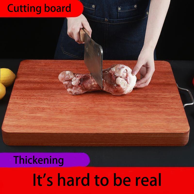 Tuba Iron Wood Cutting Board Cutting Board Household Rectangular Cutting Board Kitchen Commercial Extra Thick Cutting Board Pier