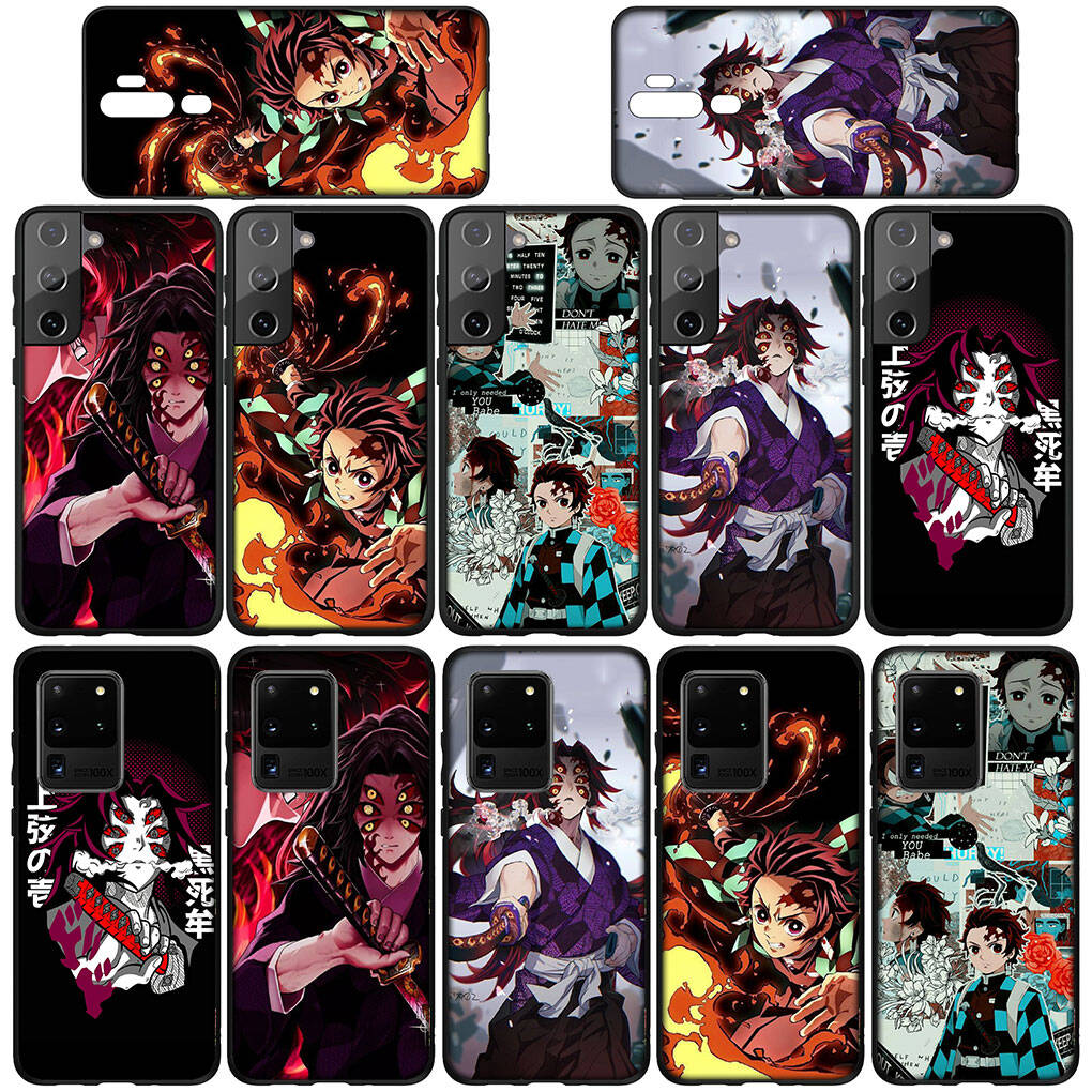 Phone Case for iPhone 17 16 15 Plus Huawei P30 P20 Lite Redmi Note 14 12 11 13 Pro Max OPPO A60 A80 A40 A18 A38 Kokushibo Tanjirou Demon Slayer Cover