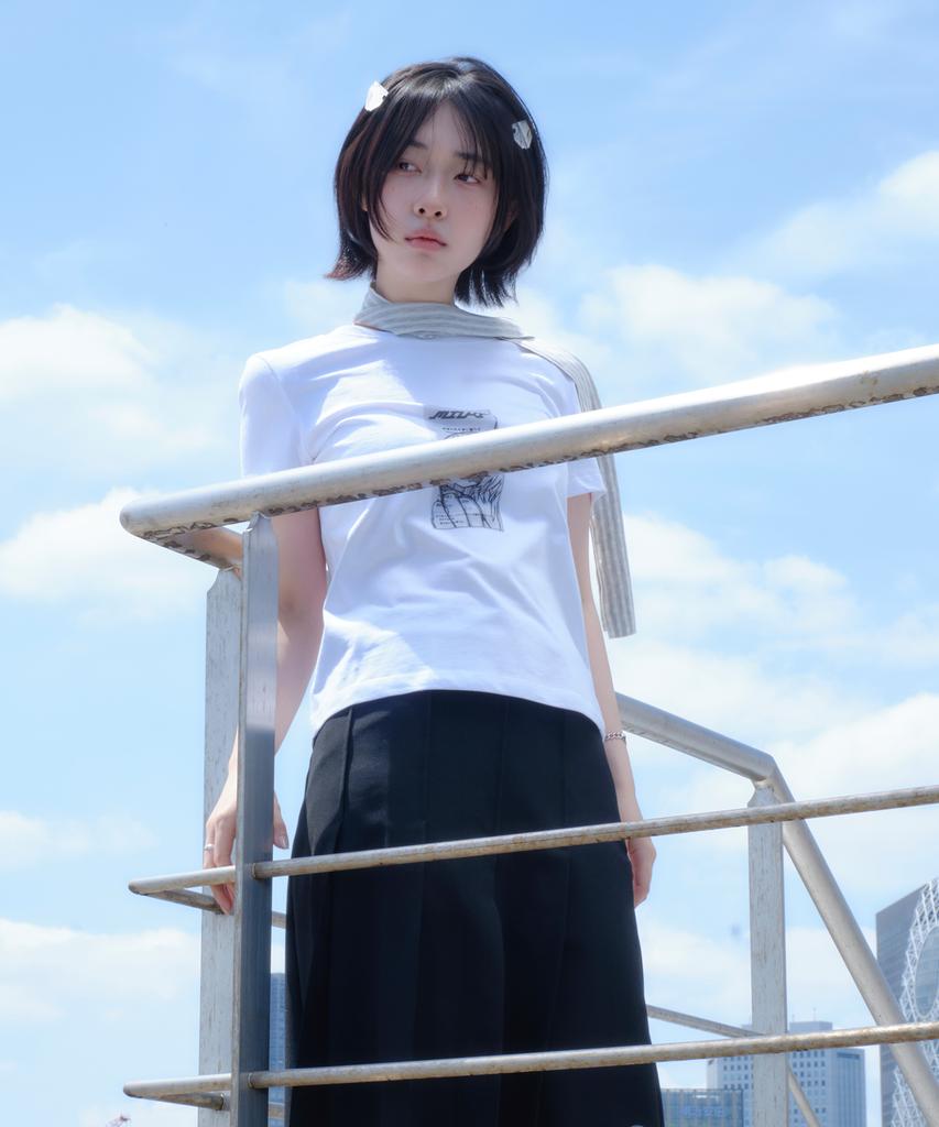 Базовая футболка Miyuki Reshiito (Белый/Тонкий)