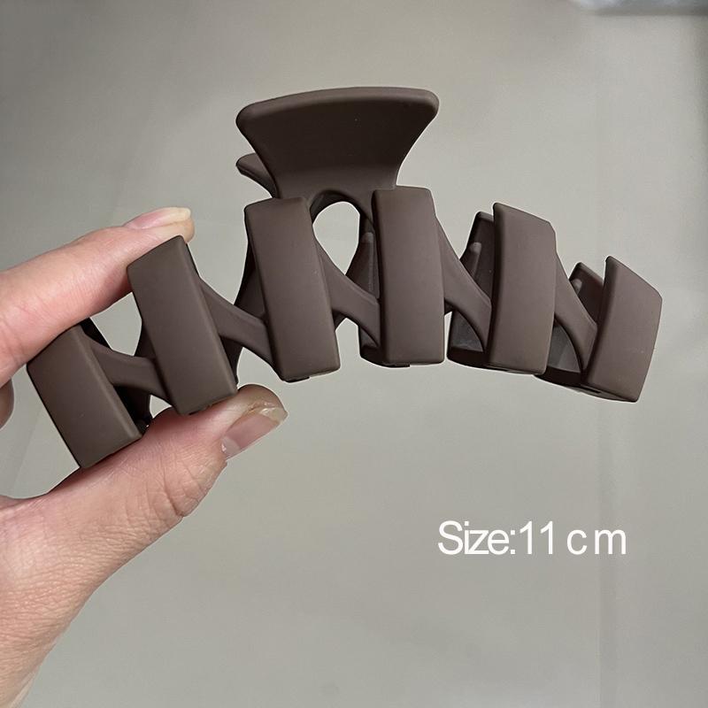 Большой краб для волос с бантом, новый модный однотонный черный зажим для волос в виде акульего плавника, инструменты для укладки волос, аксессуары для женщин, девушек