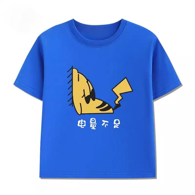 Potdemiel Summer New Pikachu Kids 100 Cotton TShirt Comfortable and Breathable Suitable for Boys and Girls
