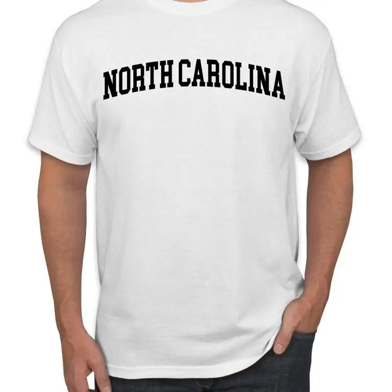 State of North Carolina College Black Men T Shirt