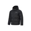 Li Ning Hot Pot Down Jacket Solid Color Zip Hooded Long Sleeve Men Outerwear Black AYMT315-5