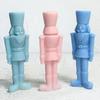 3D Old King Tin Soldier Scented Candle Silicone Mold European-Style Soldier with Hat Resin Plaster Mold