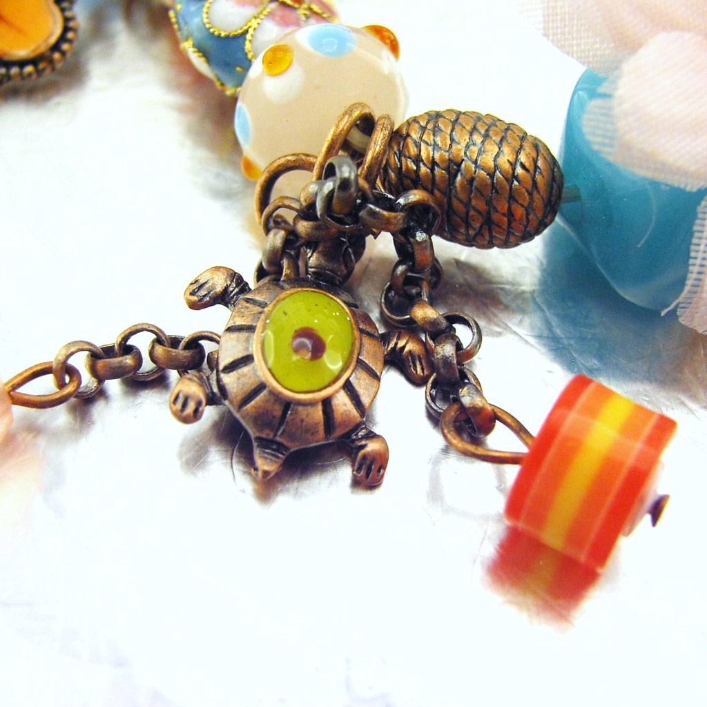 Les Trésors De Lily [C8441] - Tutti Frutti 'Les Romantiques' Designer Bracelet