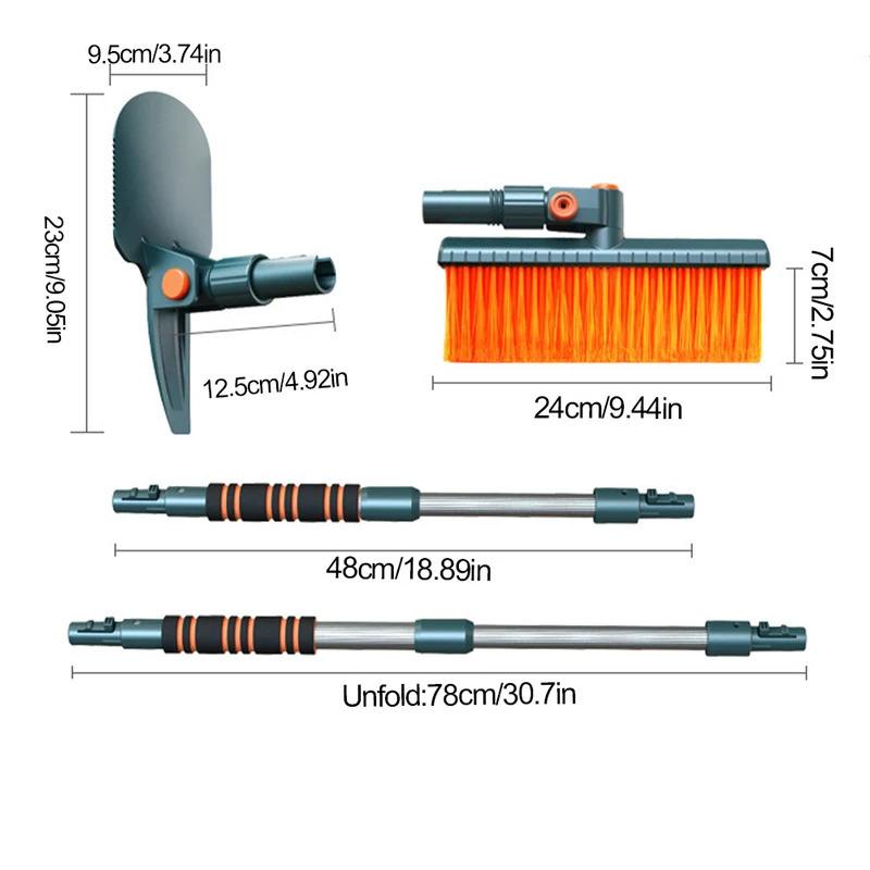 Эргономичная выдвижная втягивающаяся снежная щетка скребок для льда для автомобилей внедорожников - Зимний предмет первой необходимости с удобной рукояткой
