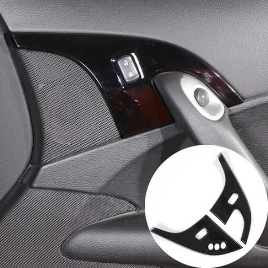Glossy Black Child Lock Button Trim Panel For Corvette C6 2005-2013 2PCS