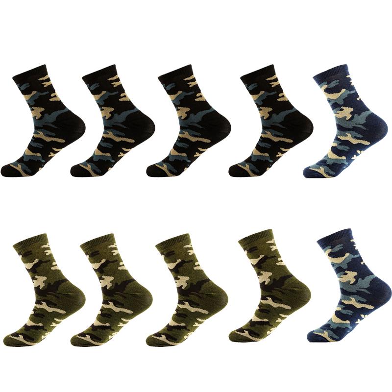 10 пар/лот мужские спортивные носки на открытом воздухе камуфляжные носки для дикой природы удобные дышащие повседневные носки для дома и путешествий на открытом воздухе