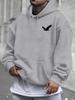 Minimalist Bird Graphic Printing Autumn and Winter Pure Cotton Men's and Women's Hoodies Outdoor Street Sports Training Brand