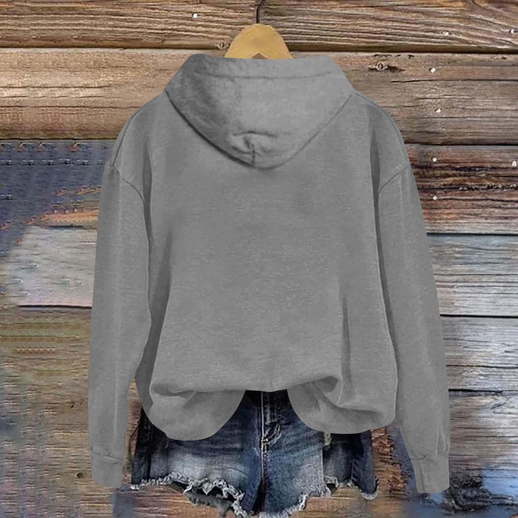 Women's Fashion Daily Versatile Casual Sweatshirts Long Sleeve Hooded Top Sweatshirts