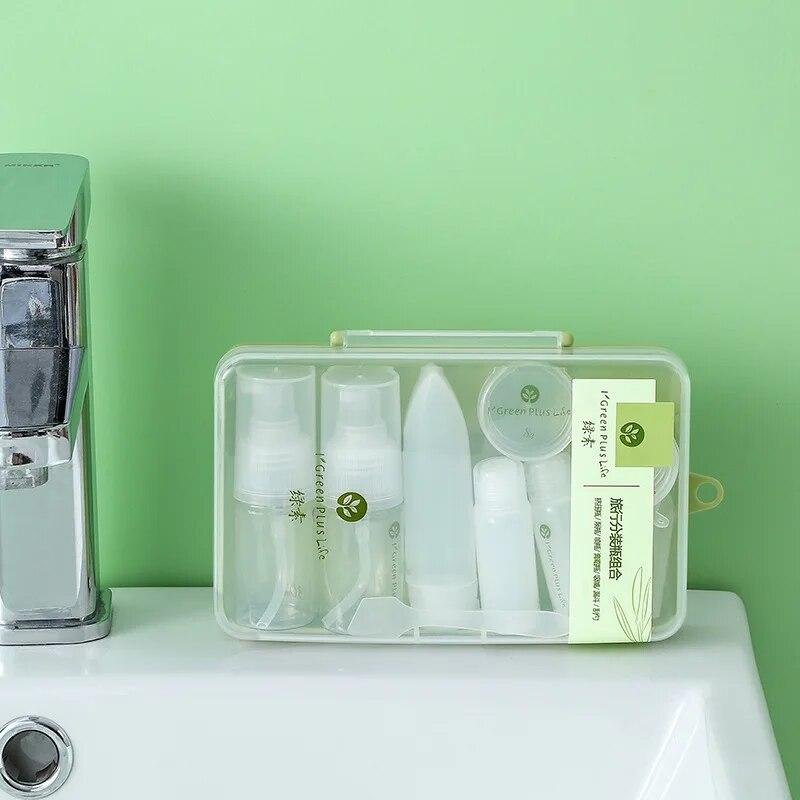 10 шт. дорожный косметический диспенсер для бутылок, набор портативных косметических средств по уходу за кожей, пустая бутылка, портативный распылитель для самолета