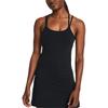 Under Armour UA Meridian Solid Color Midi Slim Fit Sleeveless Dress Women Dresses Black 1383666-001
