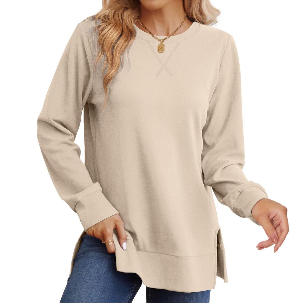 Sweatshirt For Women Fall Fashion Long Sleeve Shirts Trending Pullover Tops