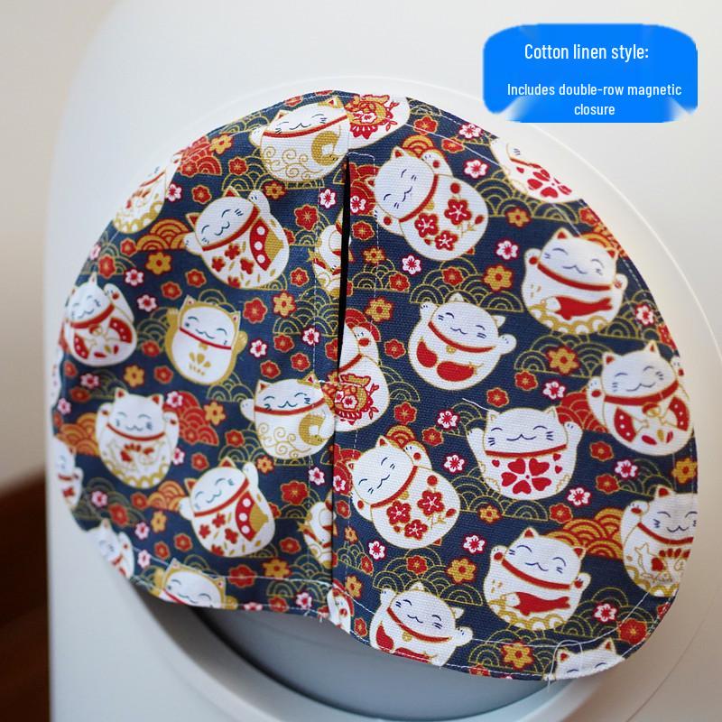 Автоматический туалет для кошек Petree второго поколения с защитой от запаха, пыленепроницаемой шторкой и мешком для отходов.