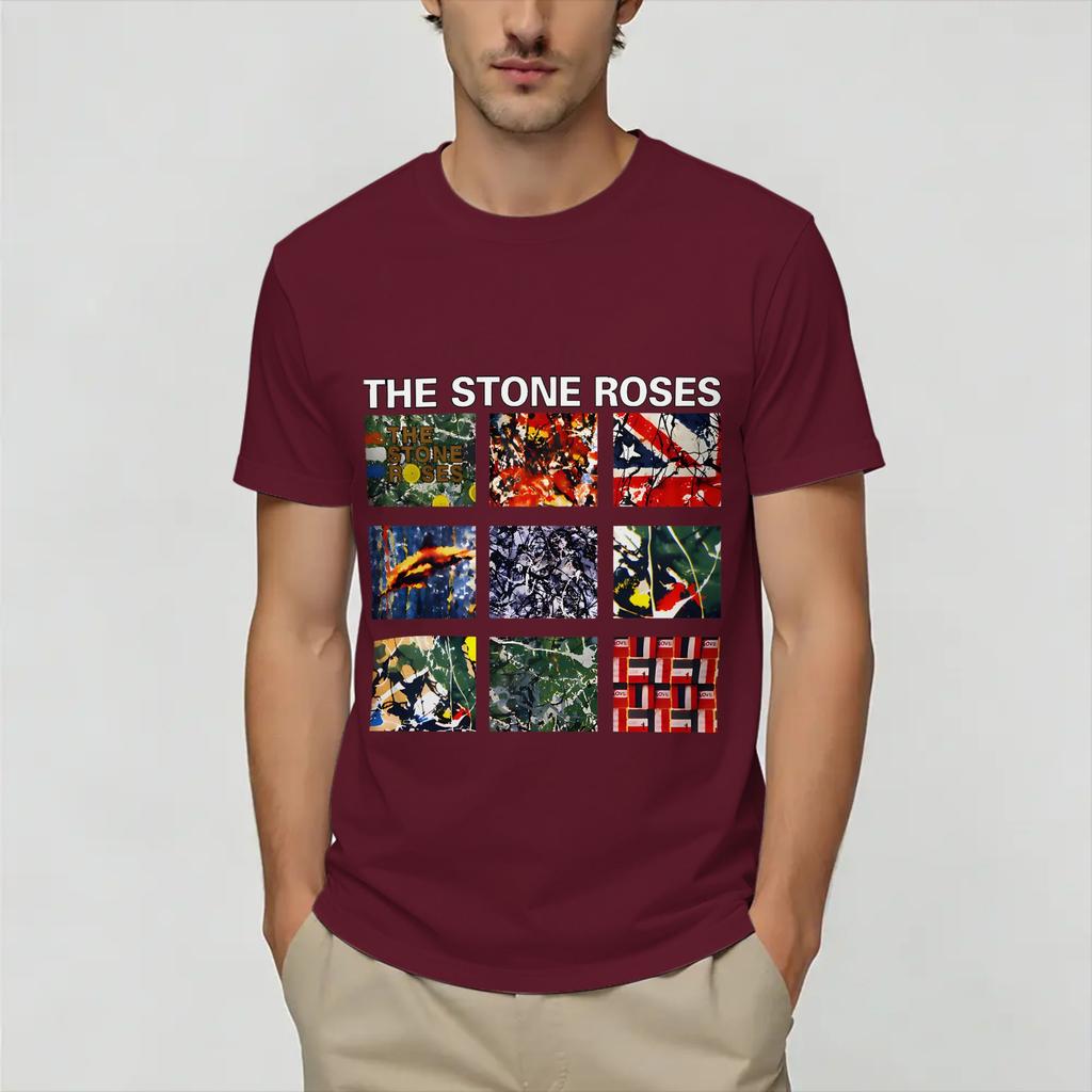 The Stone Roses Tshirt Summer Cotton Tshirts For Unisexs Popular Design Tshirt Short Sleeve Y2k Casual Top Tees