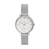 Fossil Jacqueline Women's Watch with Stainless Steel or Leather Band, Analog Display, Silver Mesh, One Size.