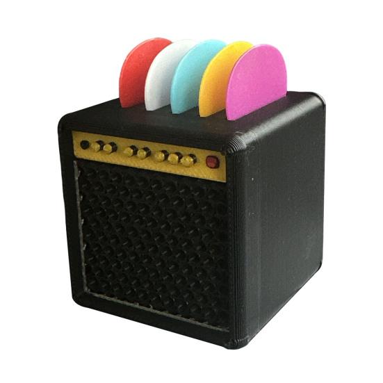 Yousheng Guitar Picks Holder Box Amplifier Speaker Style Guitar Pick Display Holder 3D Printed Guitar Pick Storage Box for Guitar Bass Ukulele