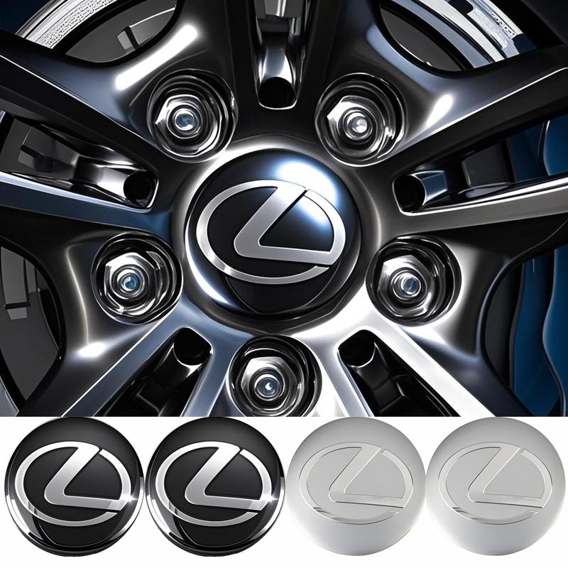 car 4Pcs 3D Car Wheel Hub Center Metal Decals Sticker Accessories Lexus Fsport RX330 IS250 Ct200h ES300h RX350 IS300h NX300h NX