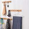 Wall Mounted Hanger Room Hooks Key Hallway Storage Holders Practical Decoration Nordic Bamboo Door Clothes Hats Robe Back Rack