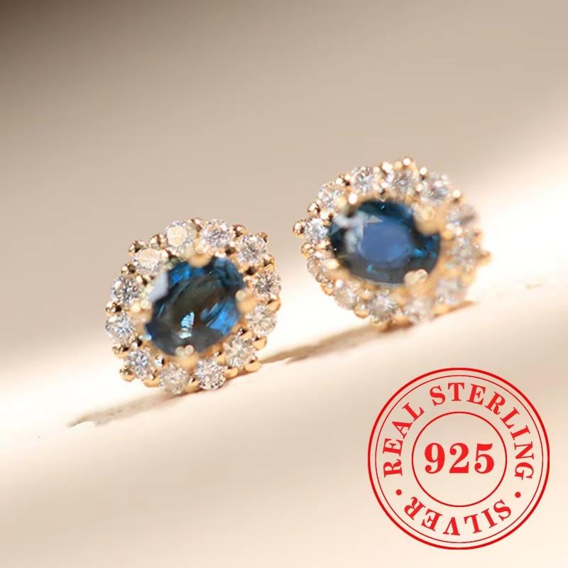 Sweet Shiny White CZ Heart Pierced Earrings for Girls Sterling Silver Cute Pet Paw Prints Jewelry Daily Party Jewelry