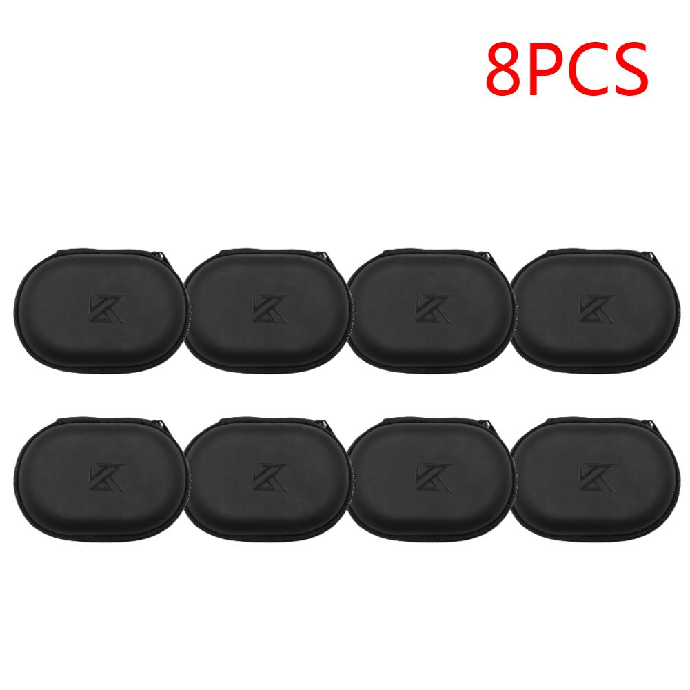 1-20 шт. Наушники KZ Овальная сумка для хранения Проводные наушники PU Чехол для хранения на молнии Портативный чехол-контейнер для KZ BA10 AS10 ES4