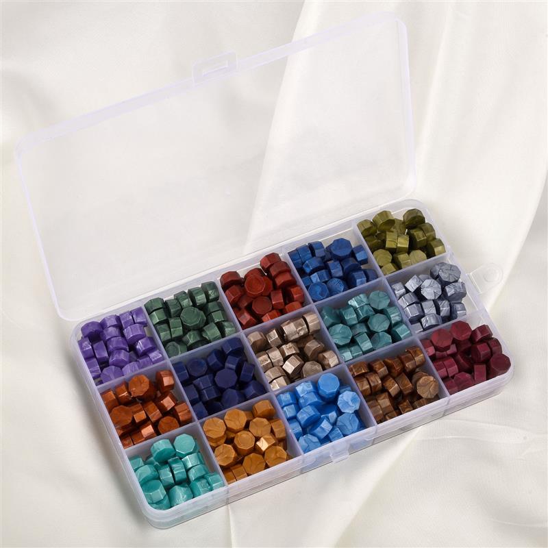 Коробка с лаковым сургучом, древняя восьмиугольная краска, сургуч, набор, бусины, самодельные поделки, приглашение, конверт, свадебная сургучная печать