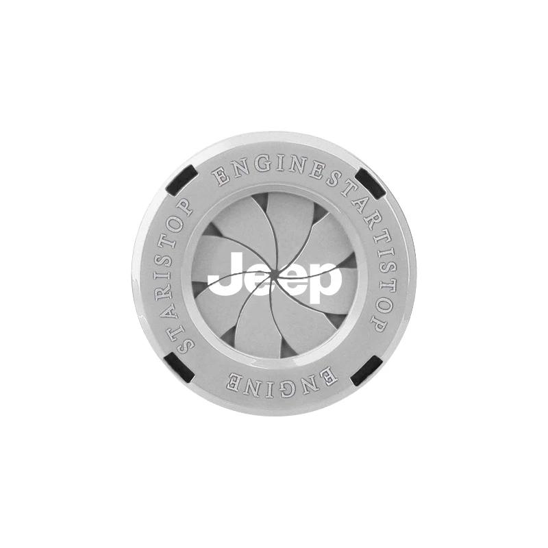 Для Jeep Бесключевая Крышка Запуска Автомобиля Декоративное Кольцо Кнопки Зажигания Для Jeep Grand Cherokee Wrangler JK Gladiator Compass Renega