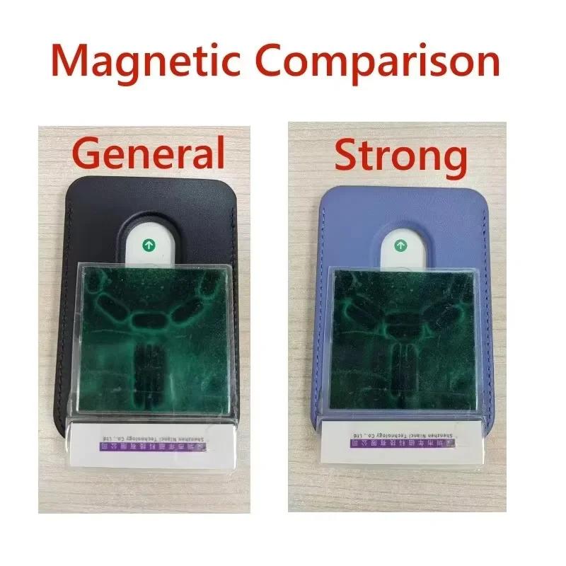 Премиальный Бизнесный Чехол-Кошелек Sle из Углеродного Волокна и Кожи с Сильным Магнитным Держателем для Карт для Magsafe Для IPhone 17 Pro Max Для Samsung Кошелек с Двумя Слотами для Карт