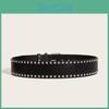 Stylish Wide Belt With Square Rivets Trendy Punk Style Women's Waist Belt In Stock