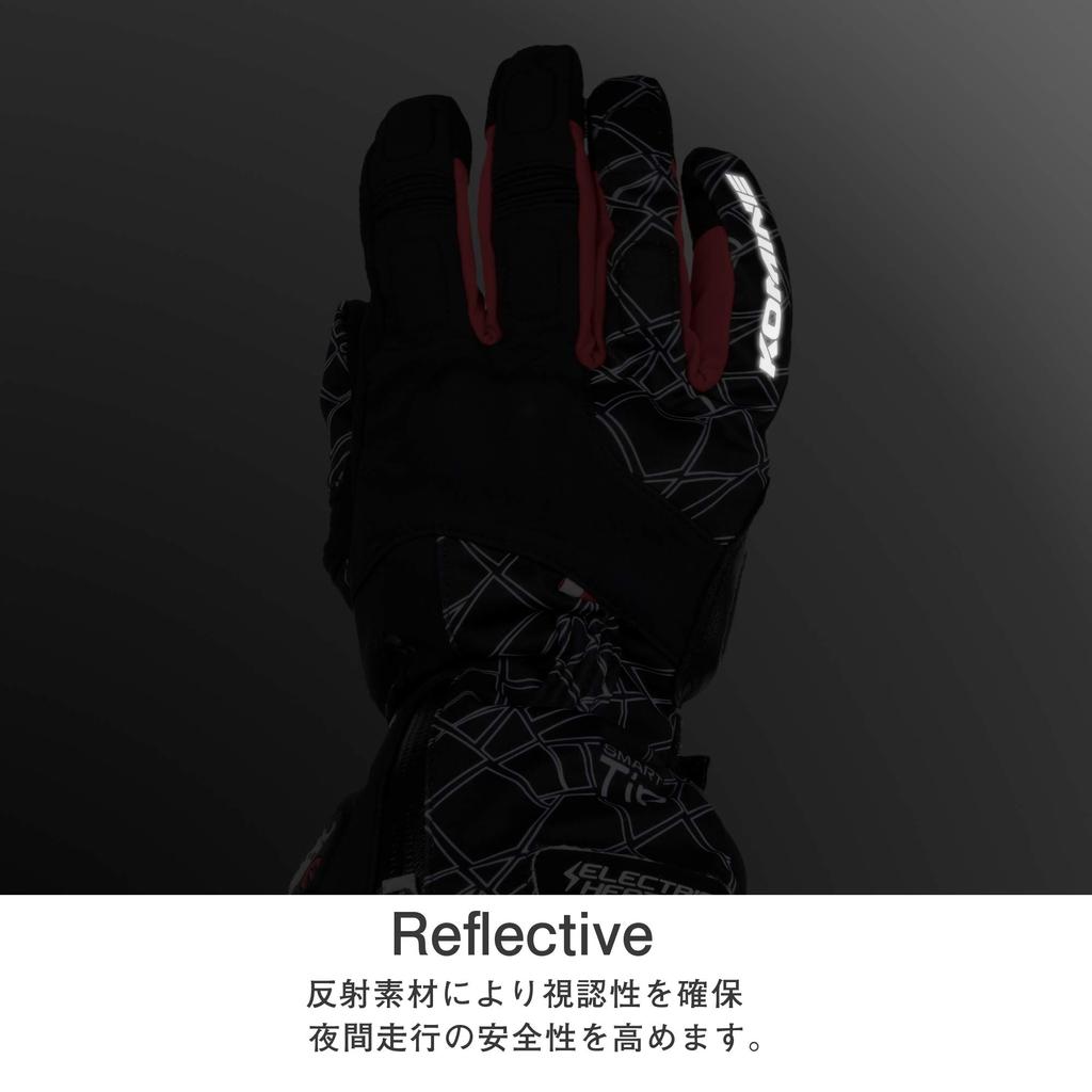 KOMINE Продвинутые защитные электрические перчатки для мотоциклов Черный S 1183 Для и Весна Водонепроницаемые и Защита от холода Эластичный карбоновый материал Электрические