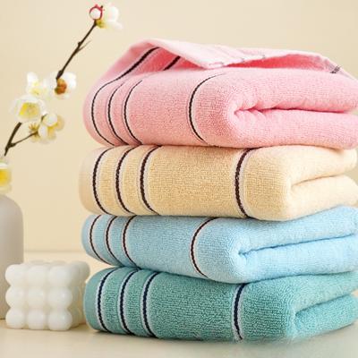 Полотенца из чистого хлопка Полотенца для лица Однотонные рваные гостиничные мягкие бытовые водопоглощающие утолщенные хлопковые полотенца