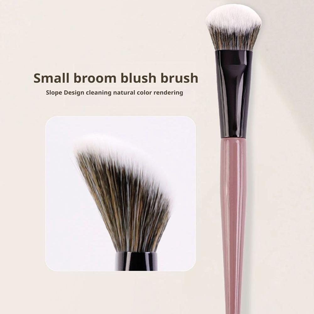 Slope Angle Blush Brush Makeup Artist Professional Powder Stippling Face Beauty Small & Brush T X0A6