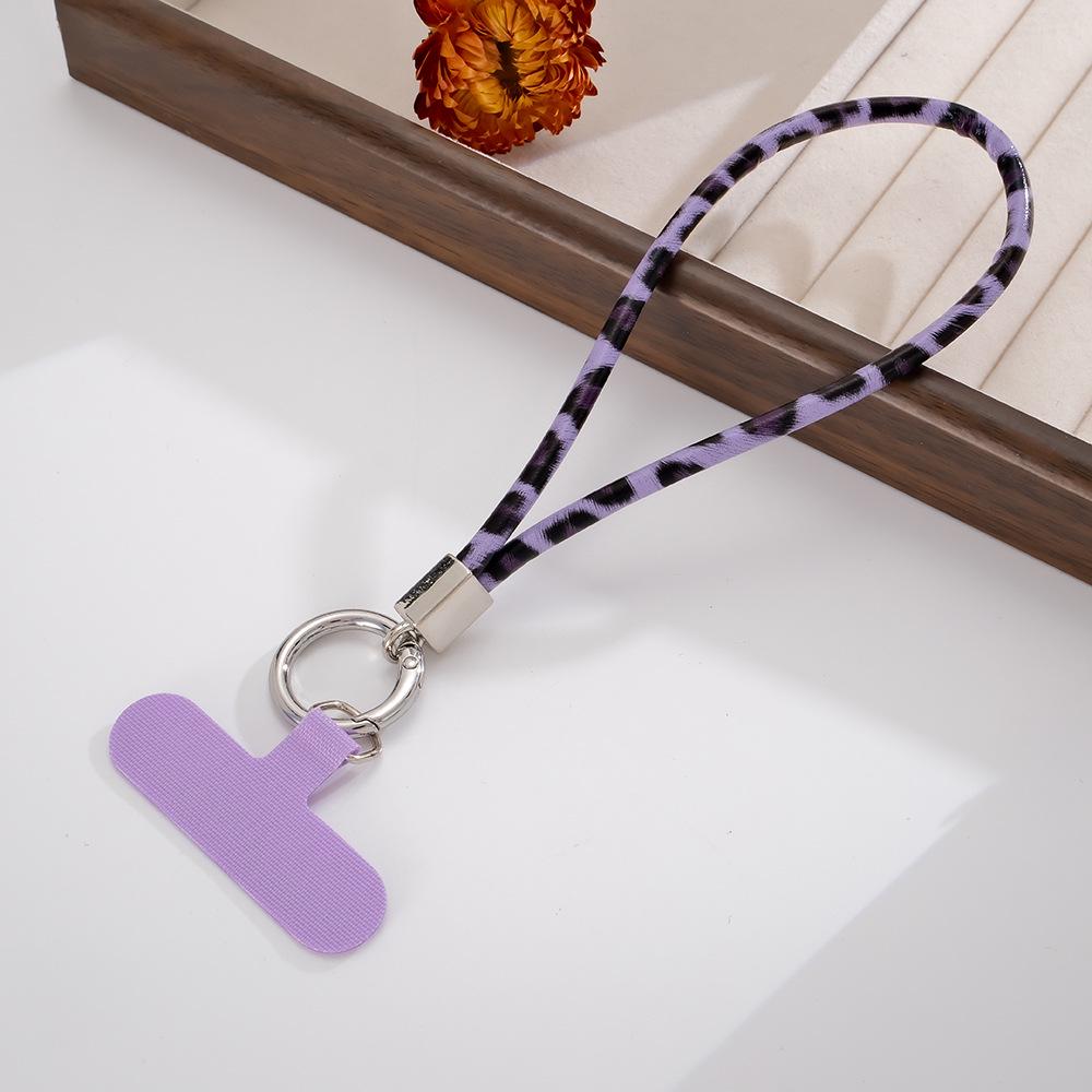 Цепочка для телефона с леопардовым принтом - Универсальный короткий шнурок и ремешок через плечо