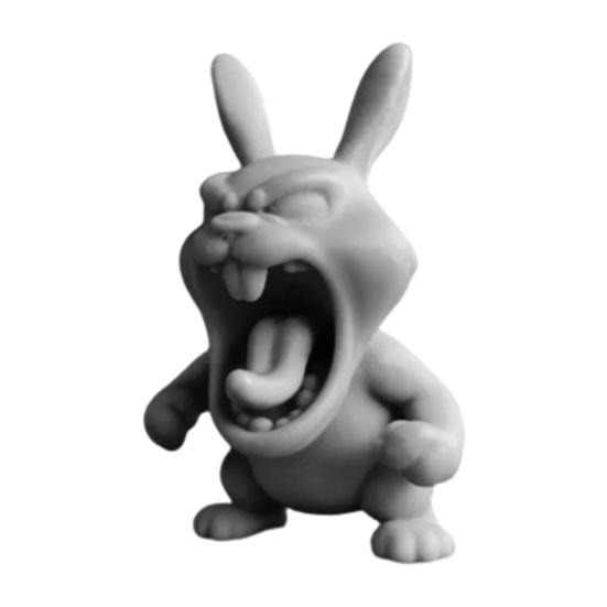 Ревущая в гневе фигурка животного, напечатанная на 3D-принтере, собака, кролик, акула, статуя слона, скульптура, домашний офис, книжная полка, украшение для рабочего стола, орнамент
