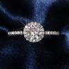 One Carat Diamond Ring for Womens Simulation Mosans Wedding Ring Does Not Fade Zircon Couples Wedding Diamond