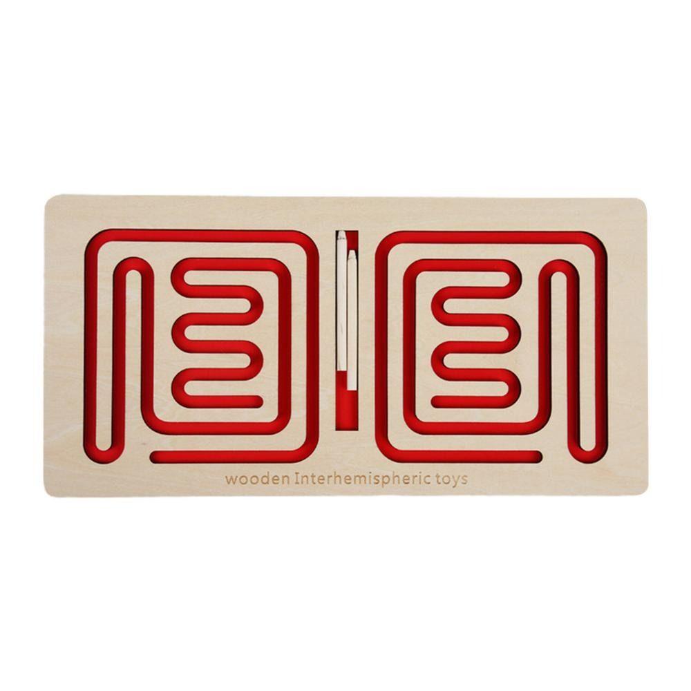 Hand Brain Coordination Brain Training Toys Trajectory Control Wooden Learning Toy Kids Toy