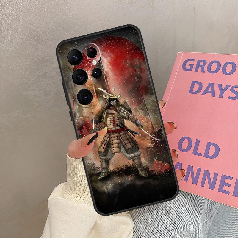 Японский Самурай Воин Чехол Для Samsung Galaxy S24 Ultra S20 S21 S22 S23 S25 Ultra S9 S10 Plus S25 FE Обложка Coque