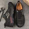 Fashion Outdoor Men'S Shoes Casual Hiking Shoes Men Genuine Leather Travel Climbing Camping Footwear Brand Comfortable Sneakers