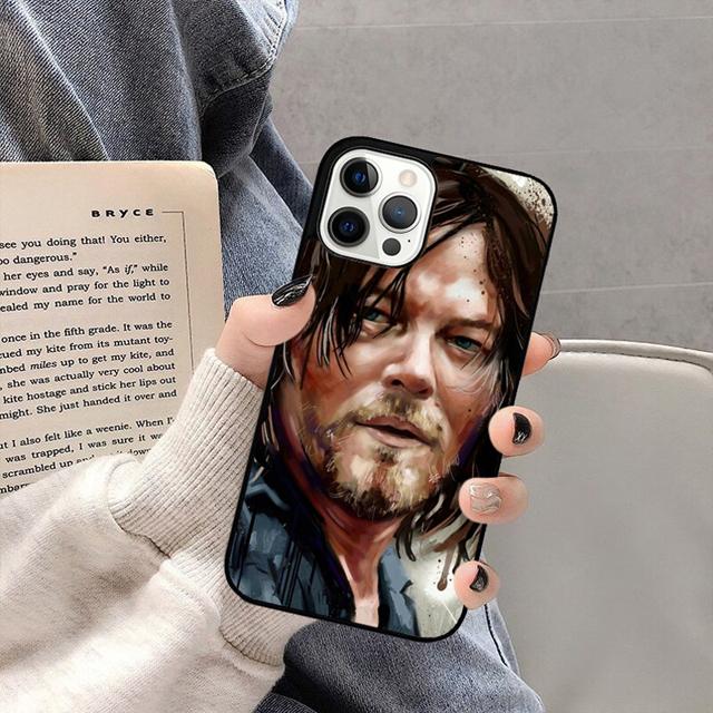 Daryl Dixon Wings Zombie Phone Case Back Cover for iPhone 17 Air 16 15 14 13 11 12 Pro Max Plus Shell Coque