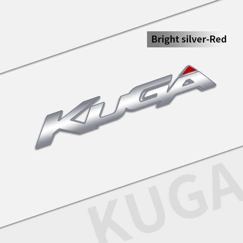 cjgnvt1 Auto Metal Emblem Car Styling 3D Badge Lettering Decals Trunk Sticker For Ford Kuga 2008-2019 Accessories Glossy Black