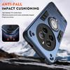 Для Realme 12 Pro Черная броня Магнитное кольцо-подставка Чехлы для телефона Для Realme 12 Pro Plus Жесткий ПК Сверхпрочный Противоударный Чехол Coque