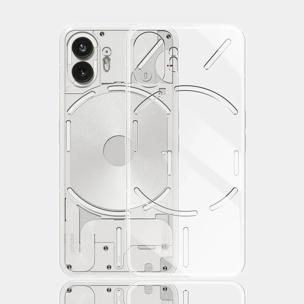 Чехол для Nothing Phone 2 Прозрачный Силиконовый Мягкий ТПУ Чехлы для Телефона Для NothingPhone2 Phone2 Бампер Fundas Ударопрочный Coques Carcase