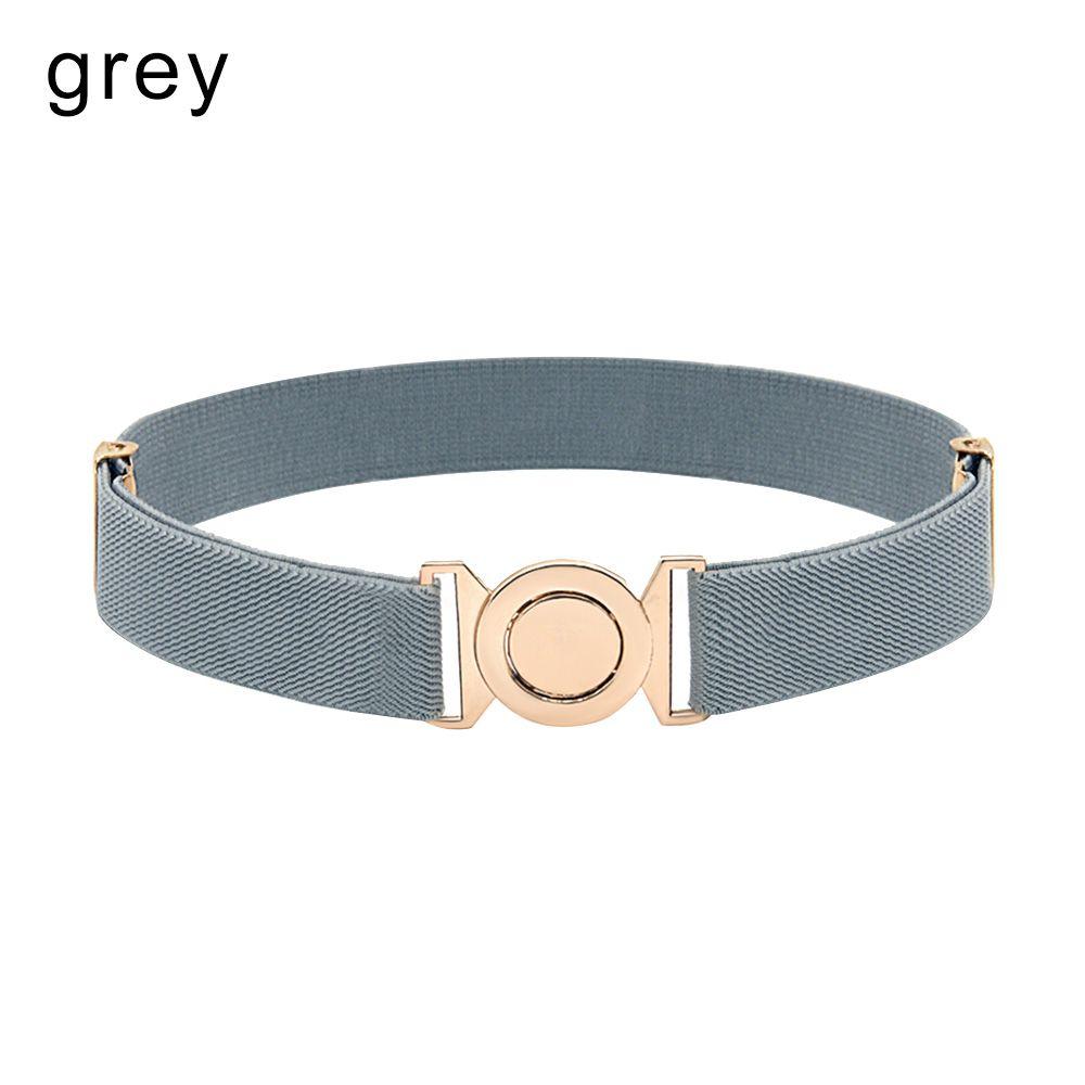 Stretch Kids Dress Decoration Elastic Belts Waist Belt Waistband Opposite Buckle